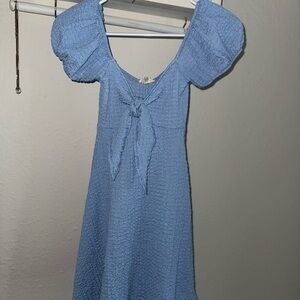 Marshalls Blue Puff Sleeve Dress